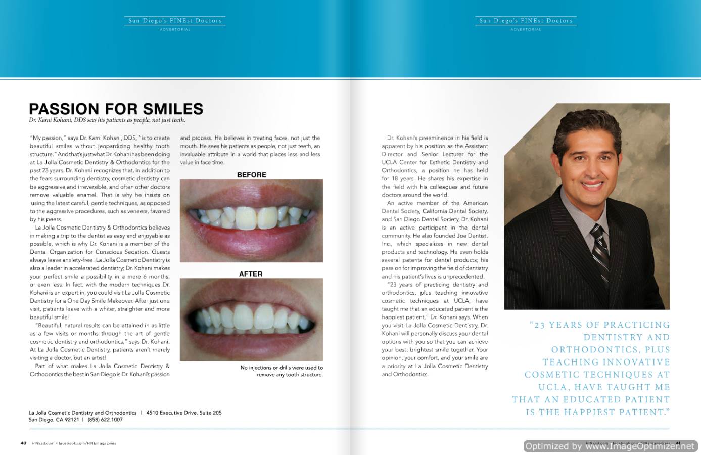Magazine articles featuring Dr. Kohani